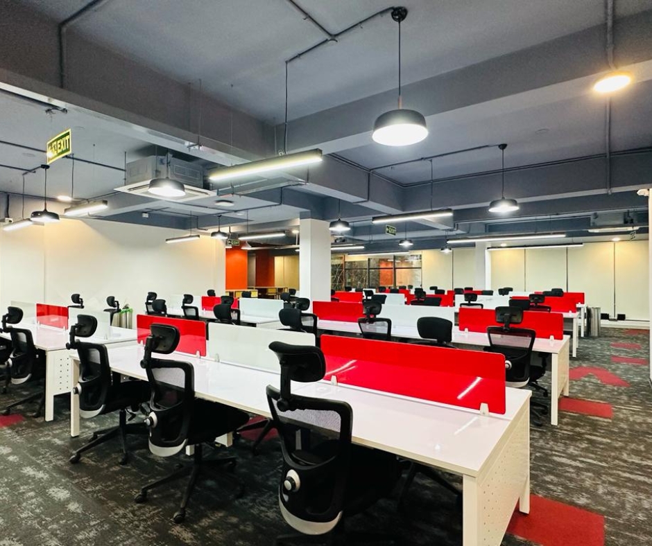 Modern coworking space in HSR Layout with flexible desks