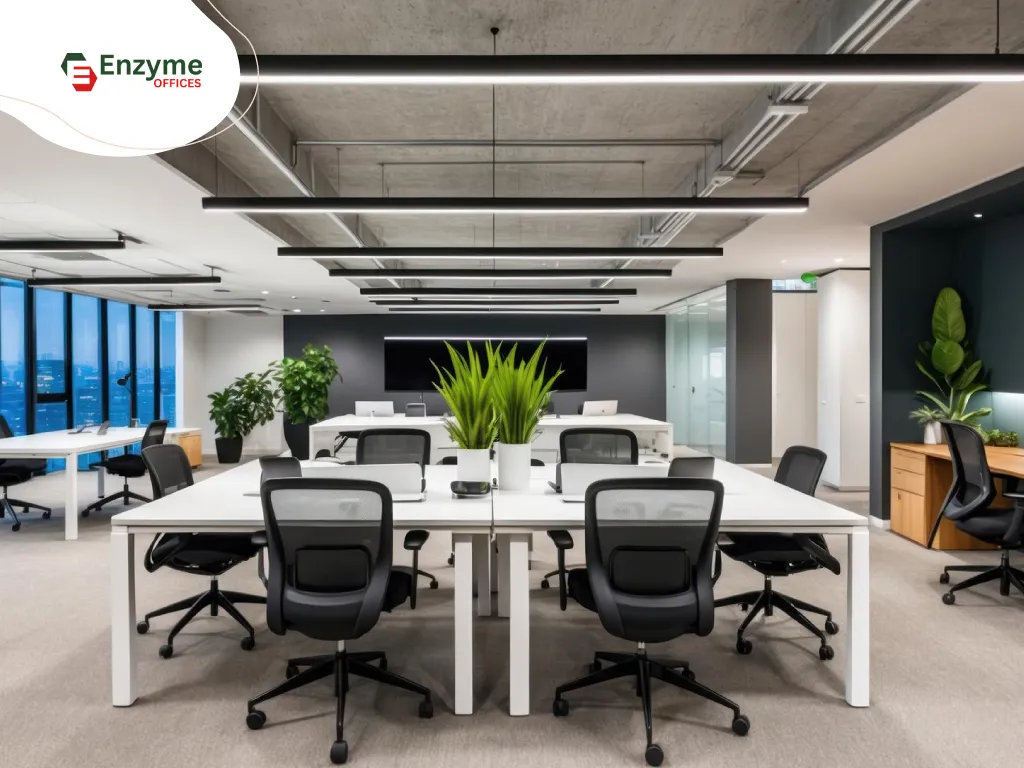 A modern office space for lease in Hebbal