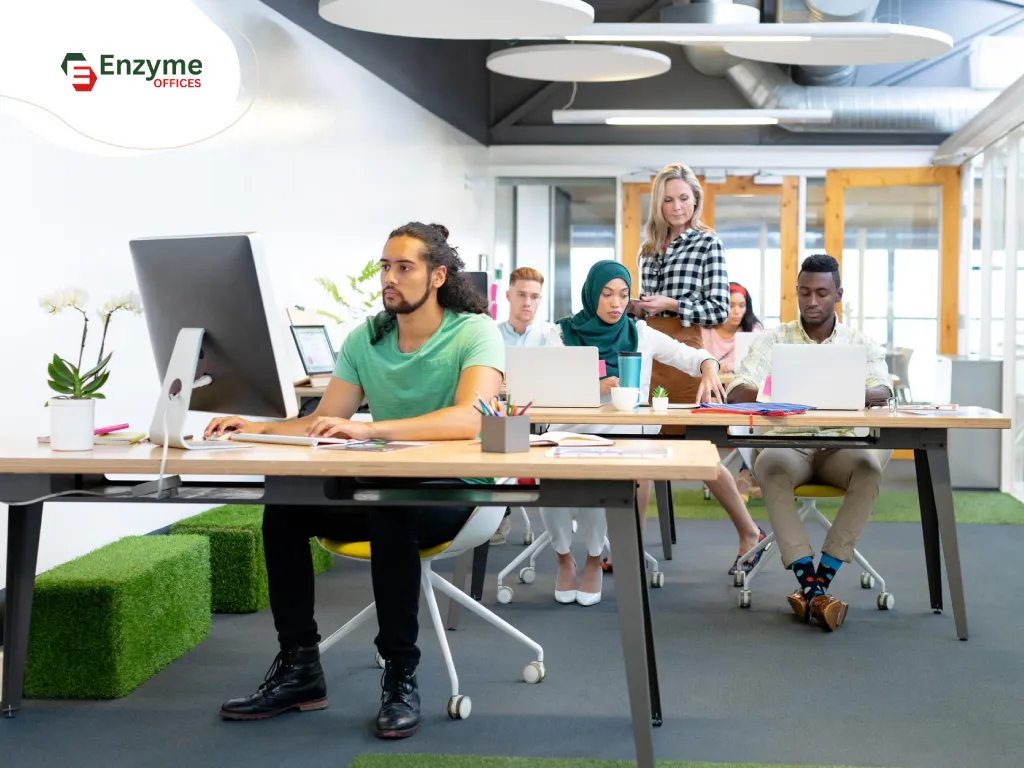 Banner Image showing a coworking space designed for startups