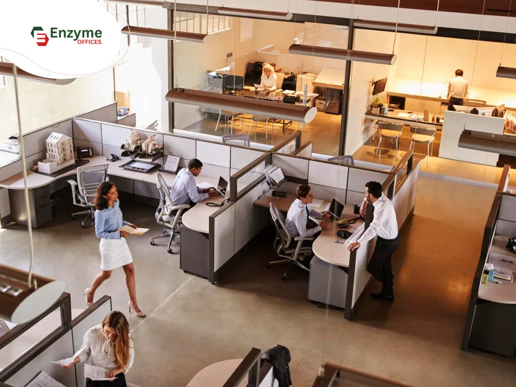 Banner image showing a premium office space in Hebbal