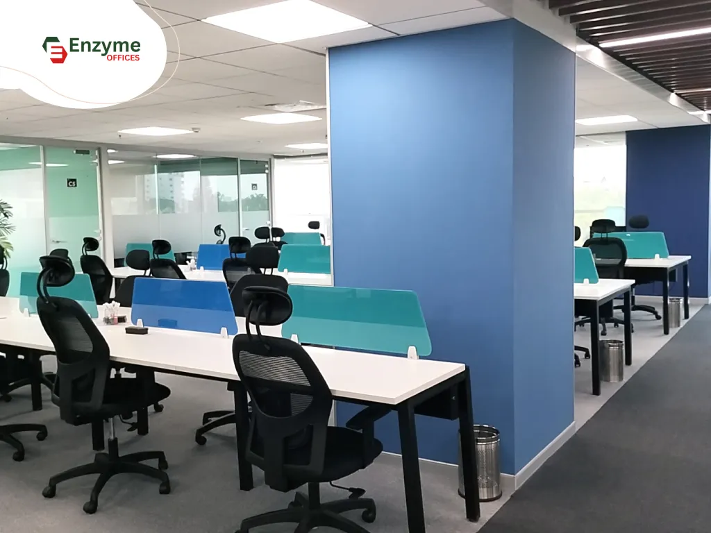 Banner image showing a private office space at Enzyme Office.