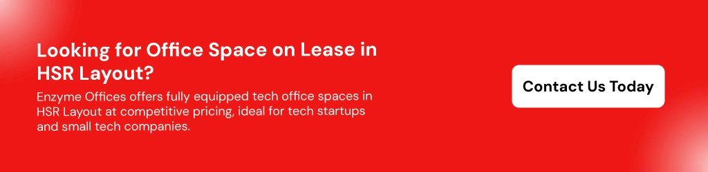 Looking for office space on lease in hsr layout