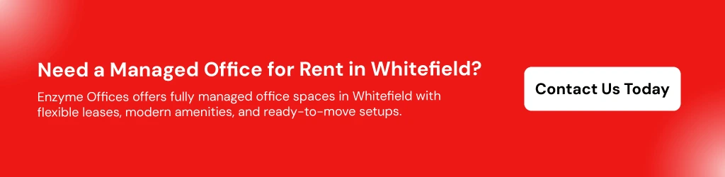 CTA image inviting readers to contact Enzyme Offices for renting managed offices in Whitefield