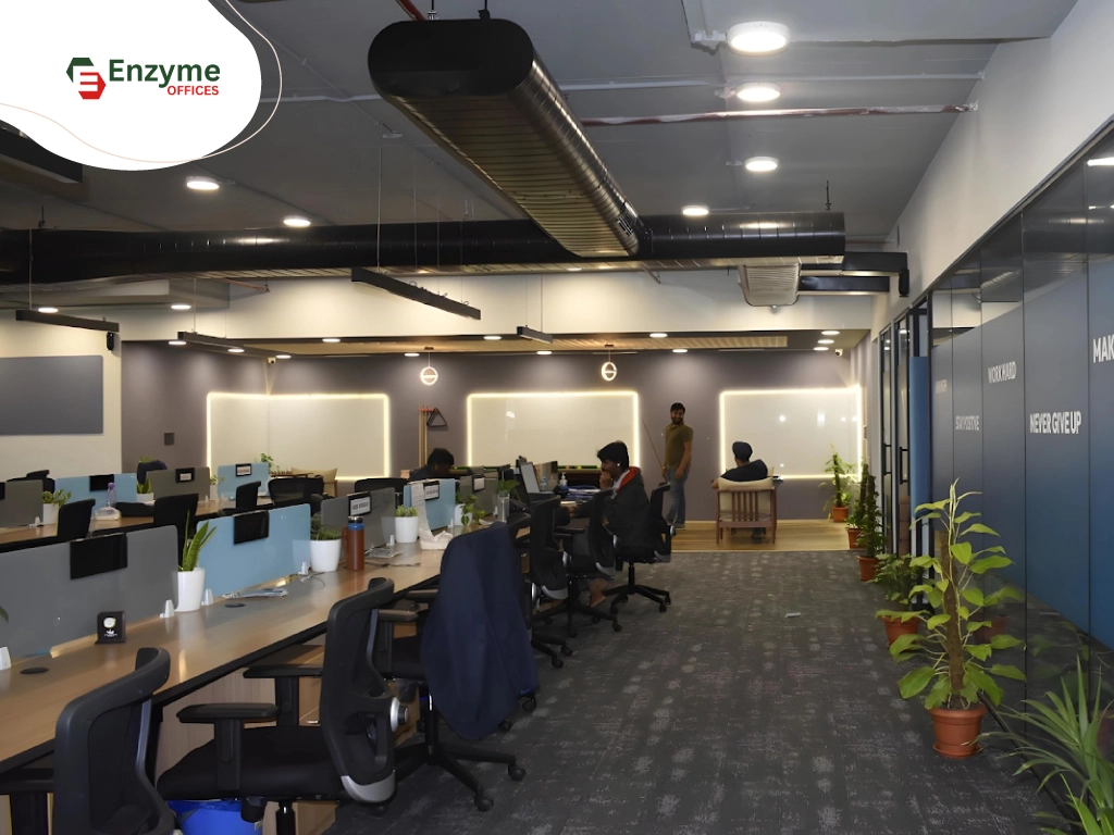 A modern office space on rent in HSR Layout by Enzyme Offices