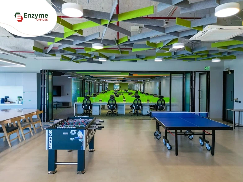 Enzyme Offices, fully managed office space on rent in Whitefield, Bangalore, available at SJR I Park and ATP for startups, SMEs, and enterprises.