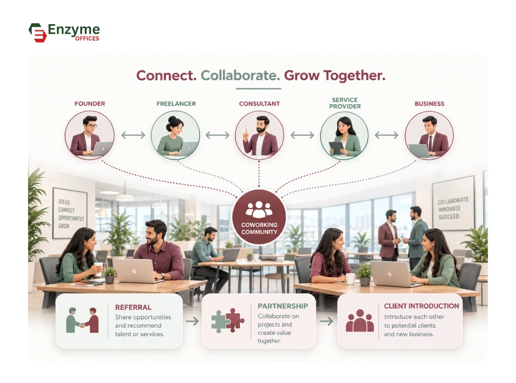 Networking and collaboration opportunities in coworking spaces 